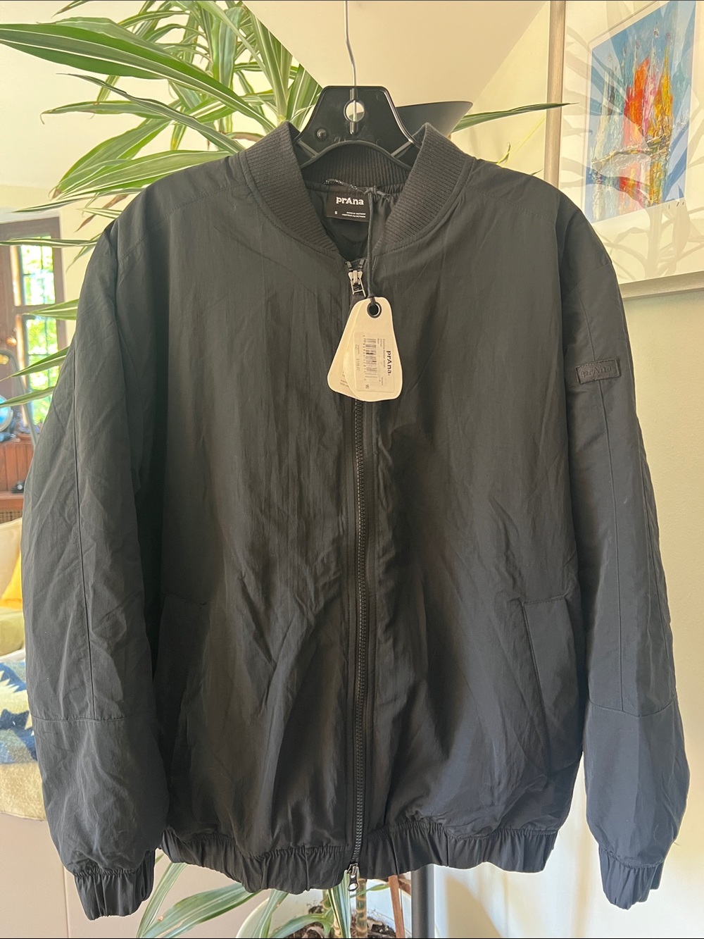 prAna Encinitas Bomber Women's Casual Jacket in Black size Small NWT
